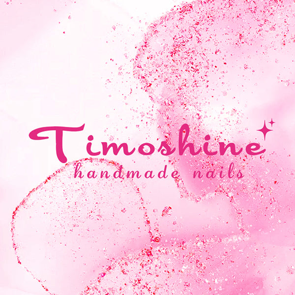 Timoshine | SUNSET GOLD 10PCS Handmade Press On Nails REUSABLE 3D Gel fake nails acrylic press nails/ 2025